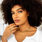Solstice Necklace with 18K Gold-Plated Pendant