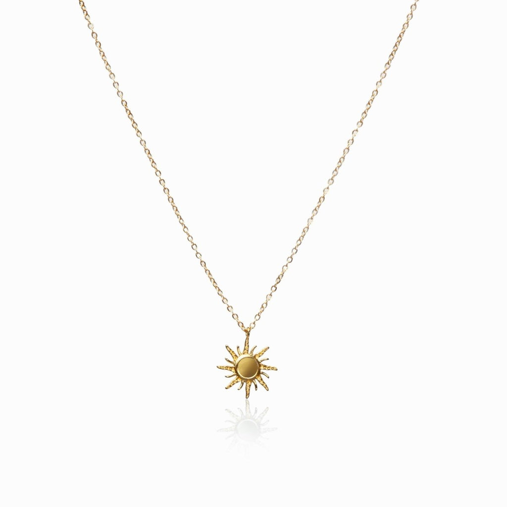 Solstice Necklace with 18K Gold-Plated Pendant