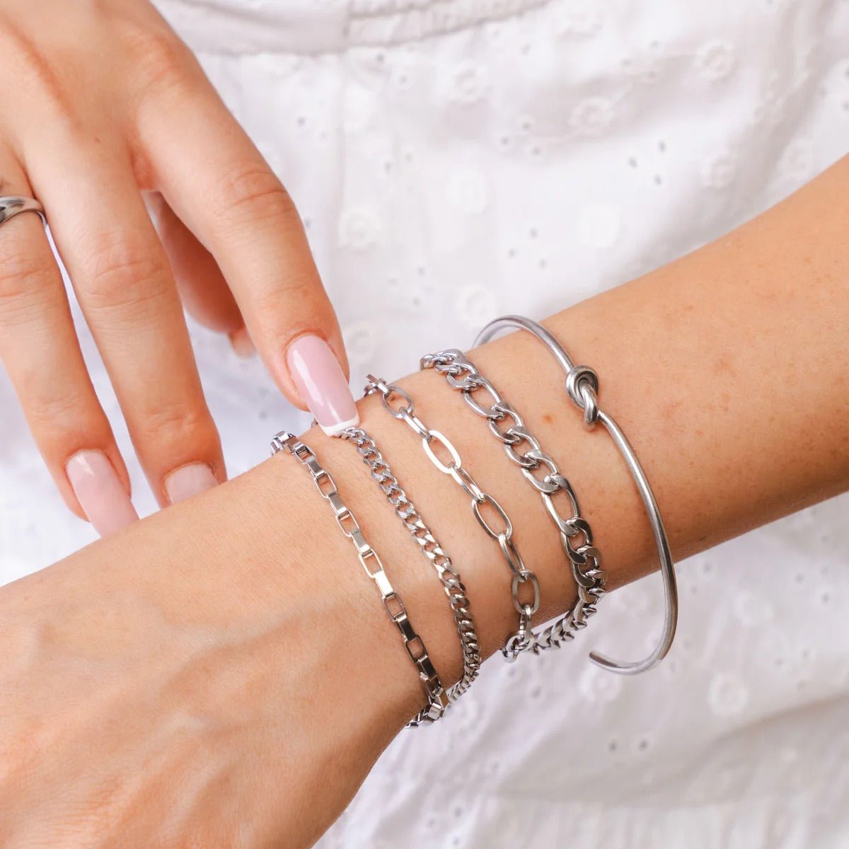Elegance Bracelet Kit & Knot Bracelet - Silver