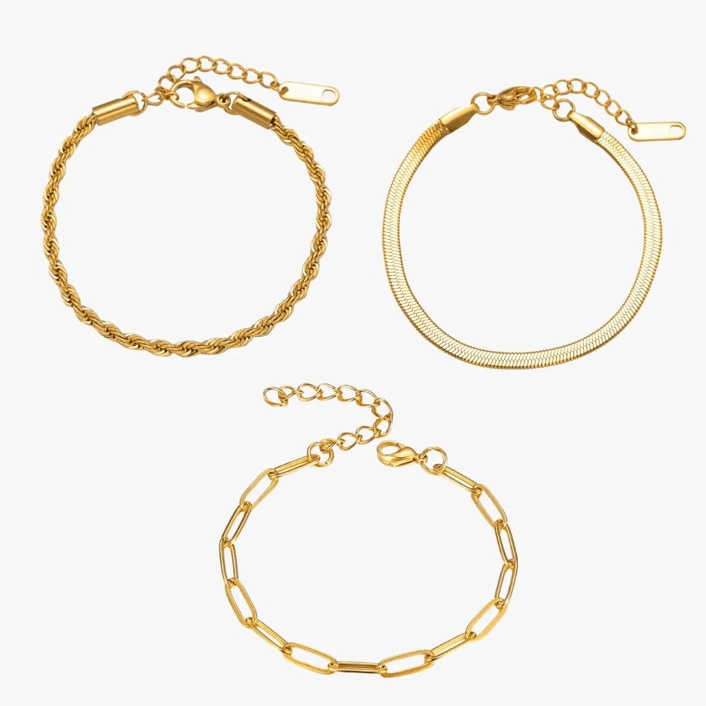 Essential Bracelets Kit Plated in 18K Gold