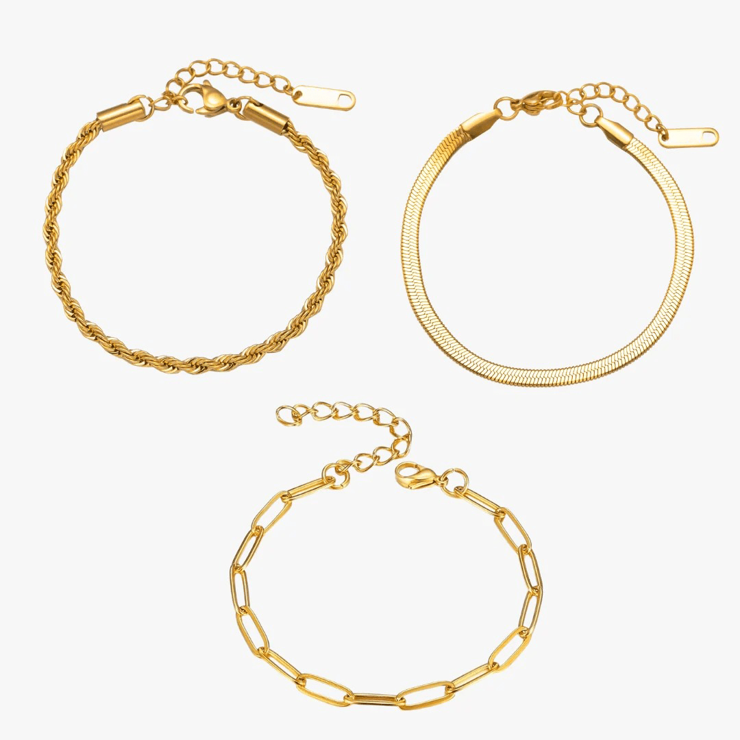Essential Bracelets Kit Plated in 18K Gold