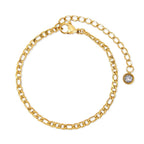 Glamour Bracelet Kit with Zirconias Plated in 18K Gold