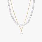 Mix Aloha Double Necklace Plated in 18k Gold