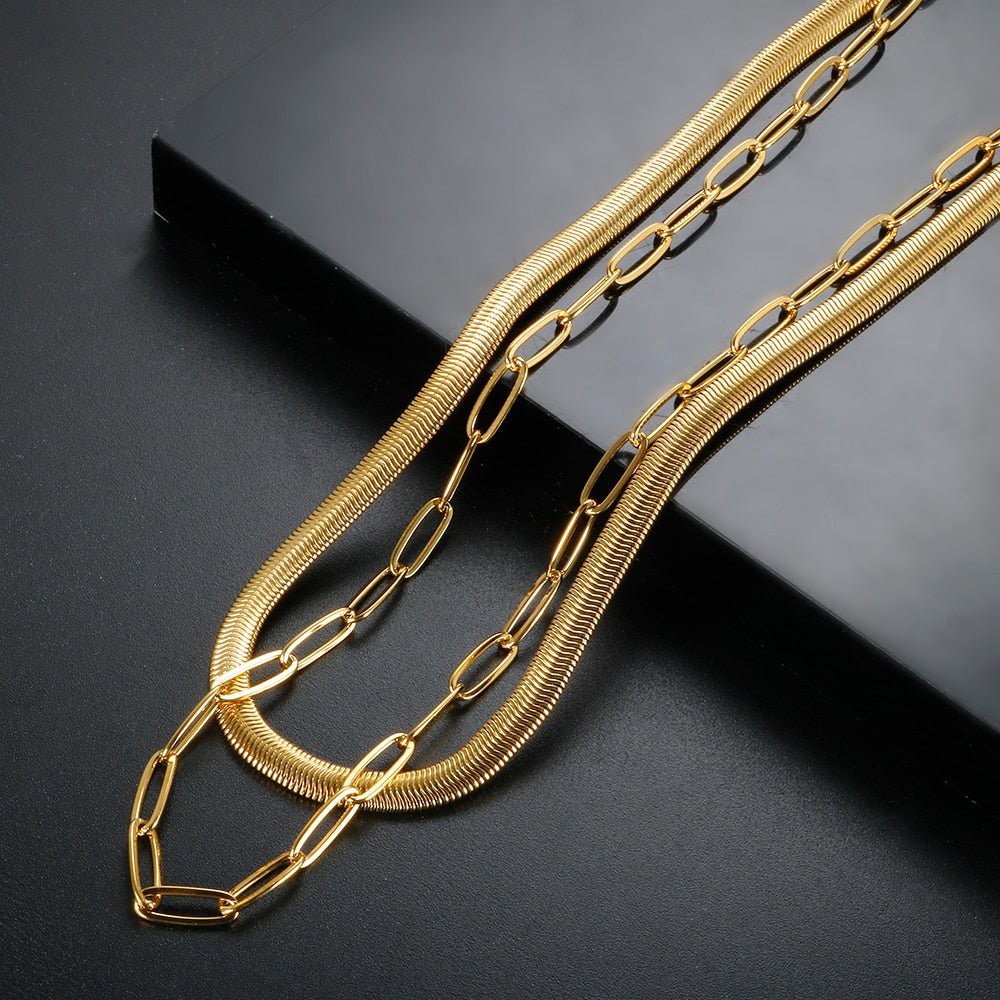 Mix Colar Antonela Plated in 18k Gold