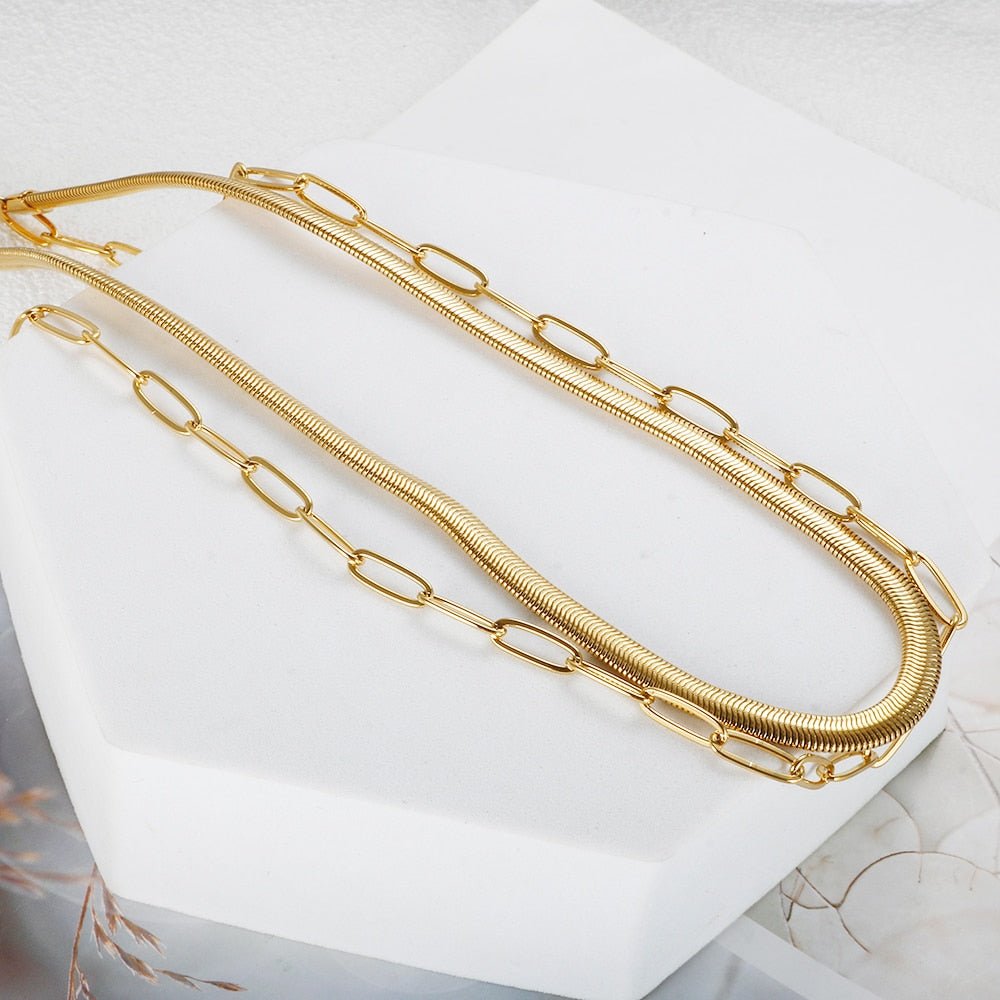 Mix Colar Antonela Plated in 18k Gold