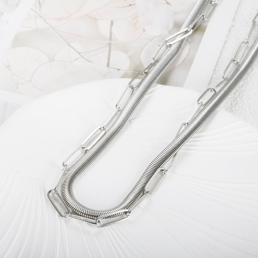 Mix Necklace Antonela - Silver