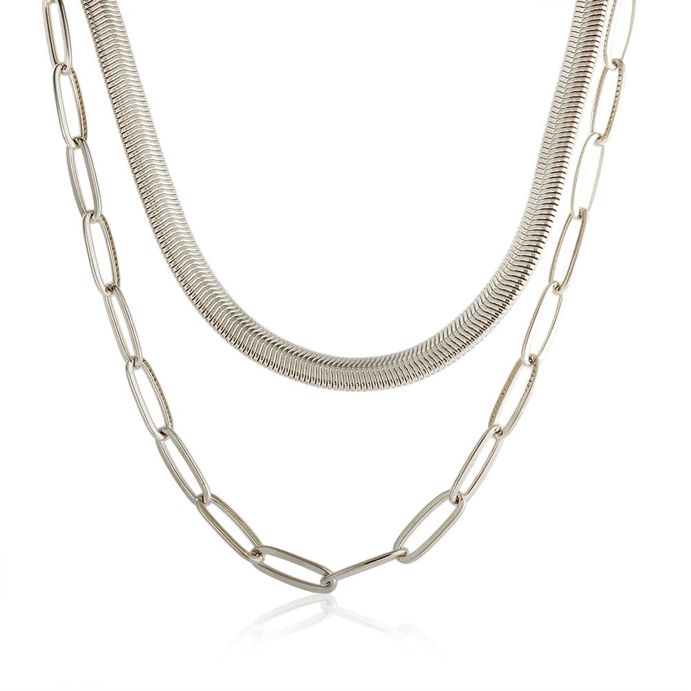 Mix Necklace Antonela - Silver
