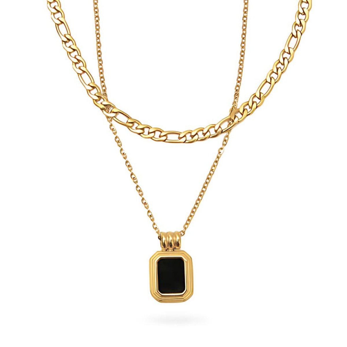 Mix Necklace Aurora Plated in 18K Gold