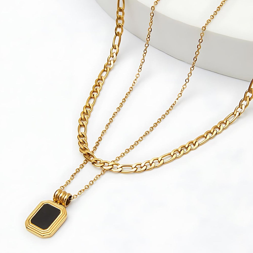 Mix Necklace Aurora Plated in 18K Gold