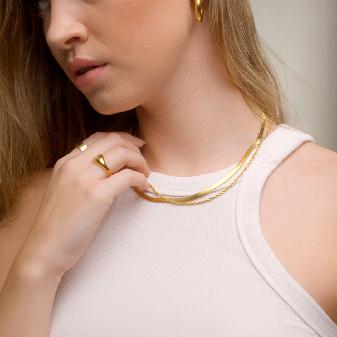 Mix Necklace Melina Gold Plated 18k