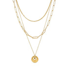 Cleopatra Necklace Mix Plated in 18K Gold
