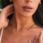 Mix of Pearl Necklaces Plated in 18K Gold