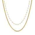 Mix of Pearl Necklaces Plated in 18K Gold