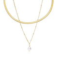 Mix Shine Double Necklace Plated in 18k Gold