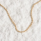 Gold-Plated Sphere Chain Necklace 18K