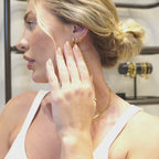 Trio of Hoop Earrings Plated in 18K Gold