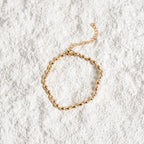 Gold Plated Sphere Chain Bracelet 18K