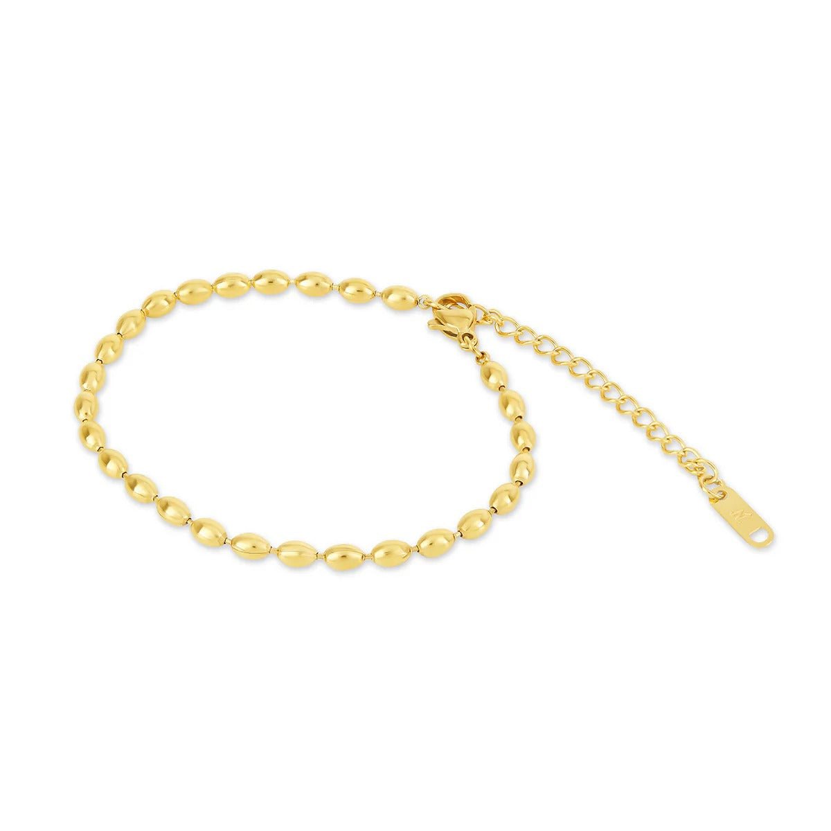 Gold Plated Sphere Chain Bracelet 18K
