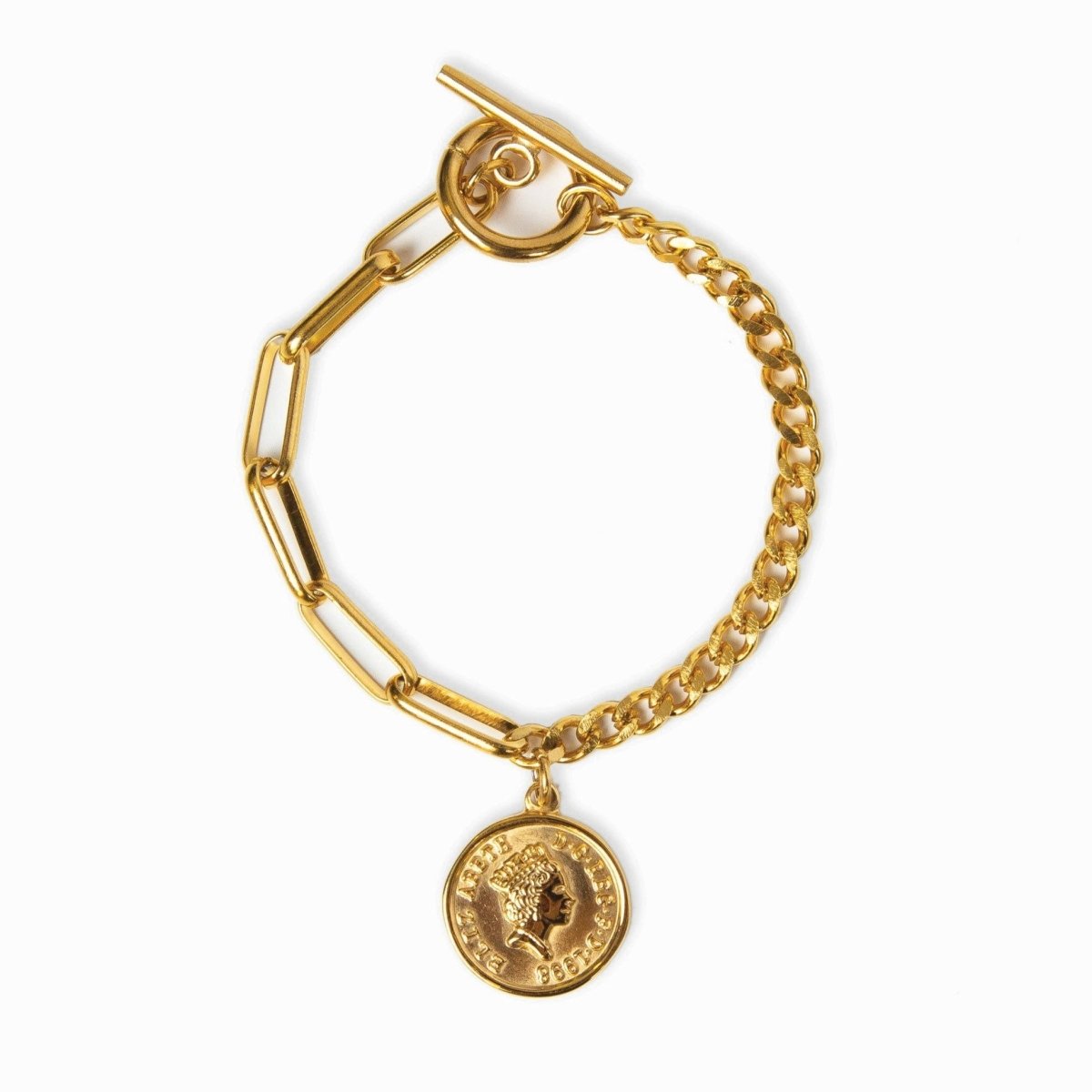London Cents Bracelet Plated in 18K Gold