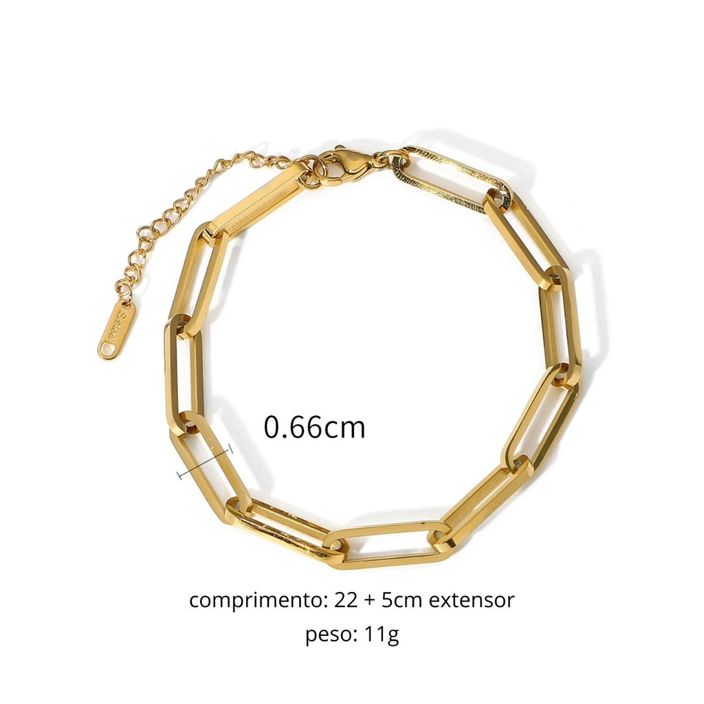 Celina Chain Bracelet Plated in 18K Gold