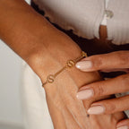 Sierra Pendant Bracelet Plated in 18K Gold