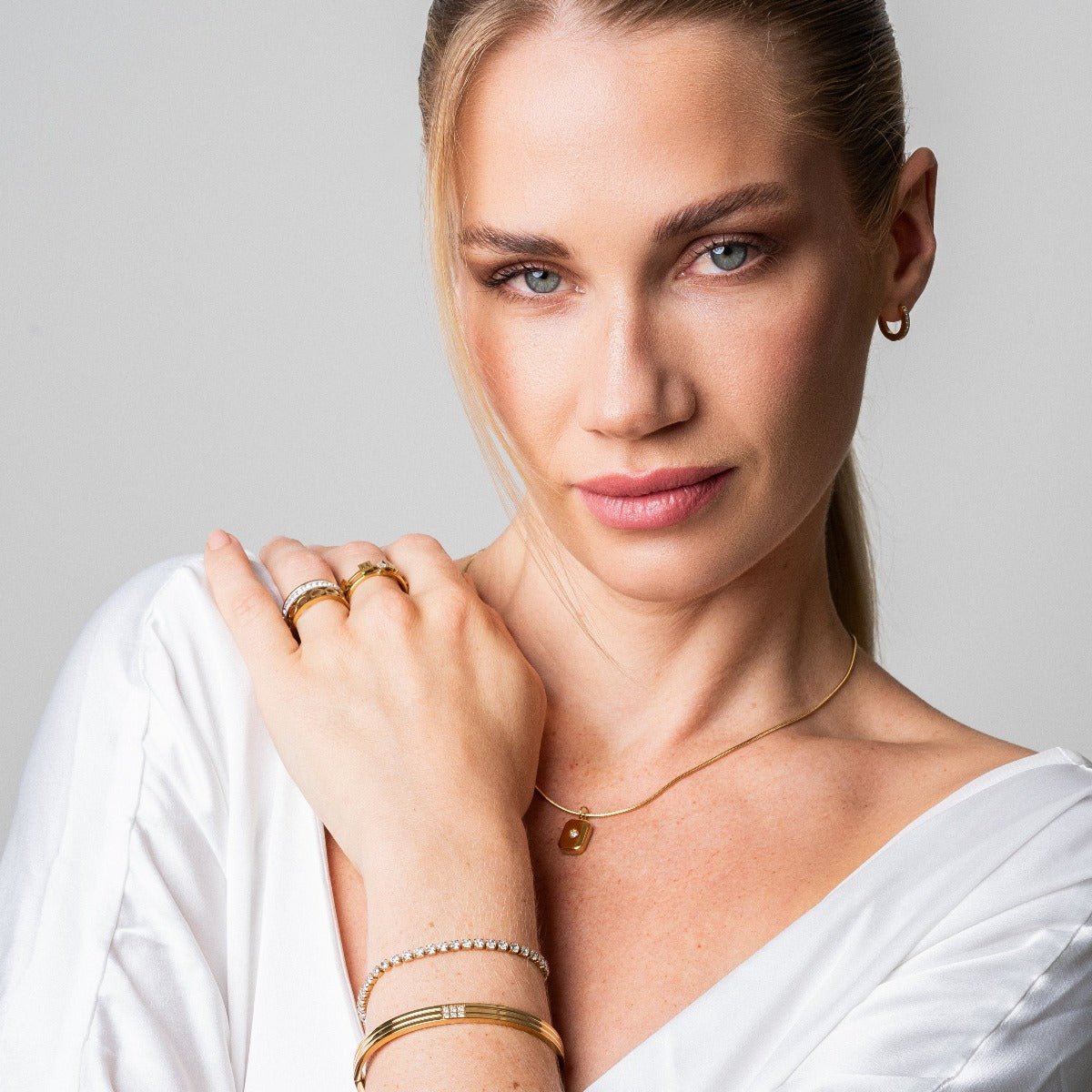 Adjustable Puket Riviera Bracelet Plated in 18k Gold