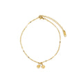 Delicate Ankle Bracelet Plated in 18K Gold