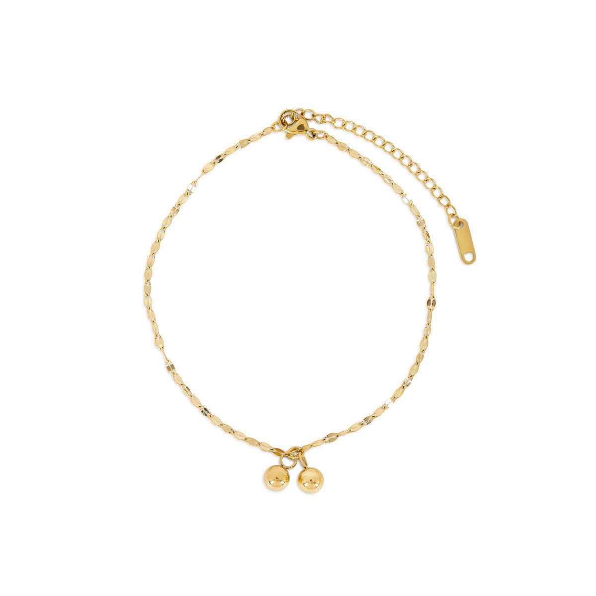 Delicate Ankle Bracelet Plated in 18K Gold