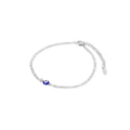 Evil Eye Ankle Bracelet - Silver