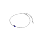 Evil Eye Ankle Bracelet - Silver